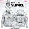 Personalized Minnesota Vikings Arctic Camo 2024 Salute To Service Club Hoodie