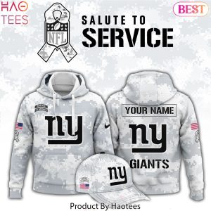 Personalized New York Giants Arctic Camo 2024 Salute To Service Club Hoodie