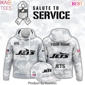 Personalized New York Jets Arctic Camo 2024 Salute To Service Club Hoodie