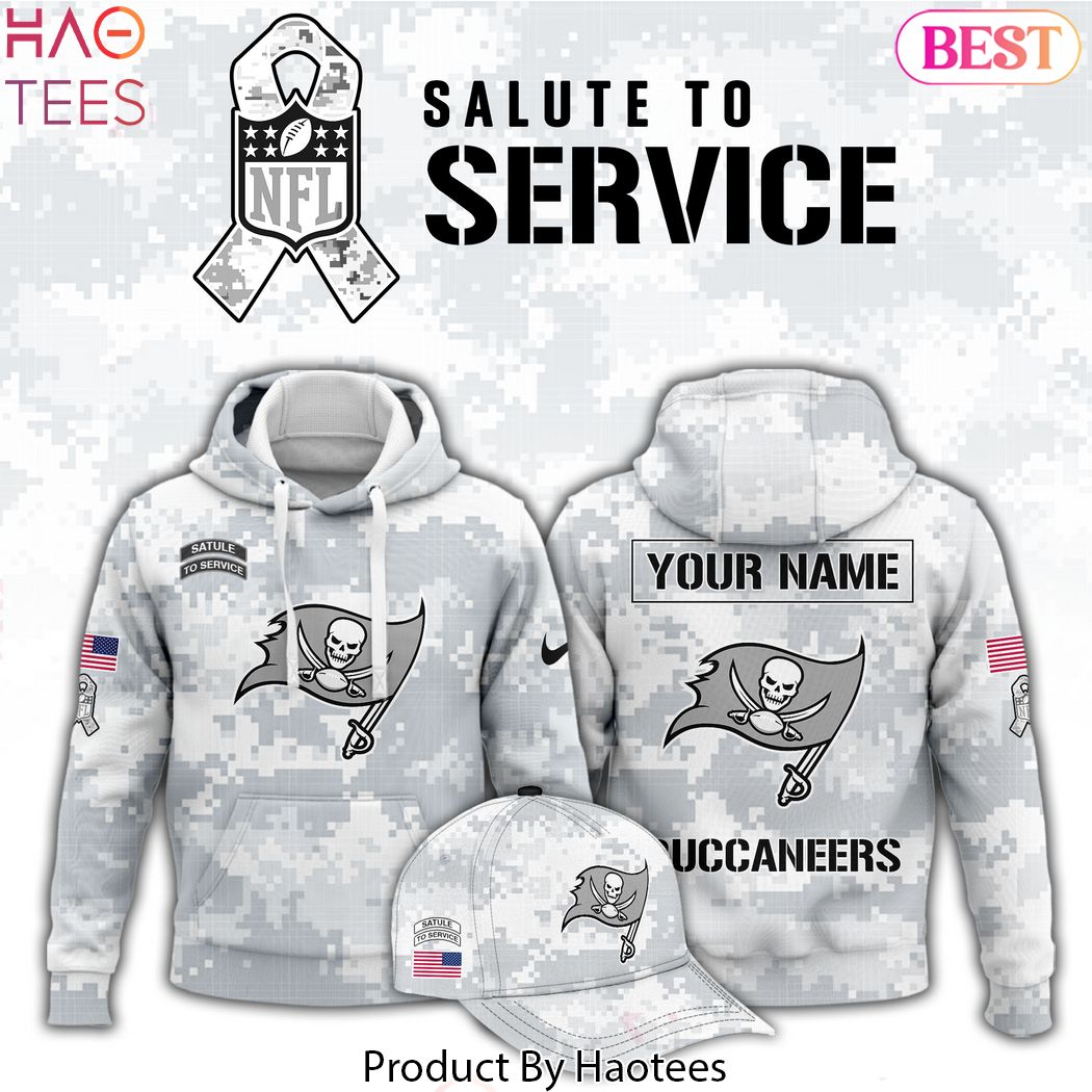 Personalized Tampa Bay Buccaneers Arctic Camo 2024 Salute To Service Club Hoodie Personalized Tampa Bay Buccaneers Arctic Camo 2024 Salute To Service Club Hoodie