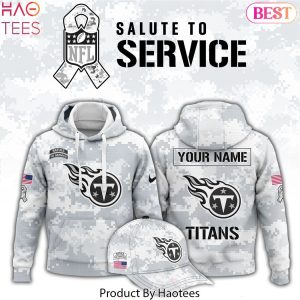 Personalized Tennessee Titans Arctic Camo 2024 Salute To Service Club Hoodie