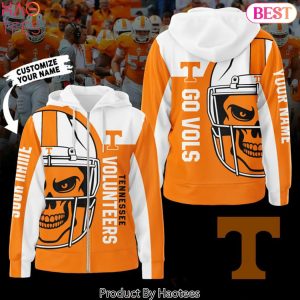 Personalized Tennessee Volunteers Football Go Vols Zip Hoodie