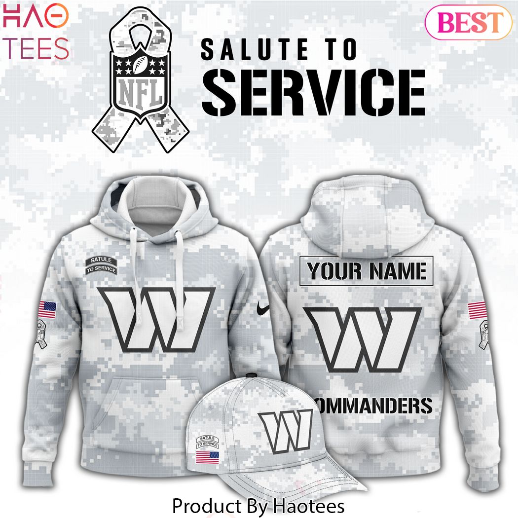 Personalized Washington Commanders Arctic Camo 2024 Salute To Service Club Hoodie Personalized Washington Commanders Arctic Camo 2024 Salute To Service Club Hoodie