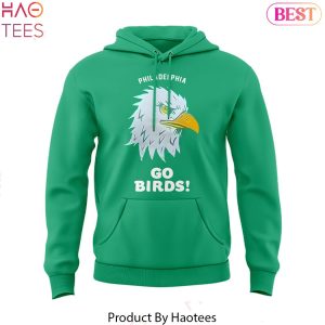 Philadelphia Eagles Go Birds 2024 Design Hoodie