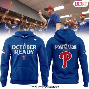 2024 Postseason Locker Room Philadelphia Phillies Blue Design Hoodie 2024 Postseason Locker Room Philadelphia Phillies Blue Design Hoodie