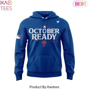 2024 Postseason Locker Room Philadelphia Phillies  Blue Design  Hoodie