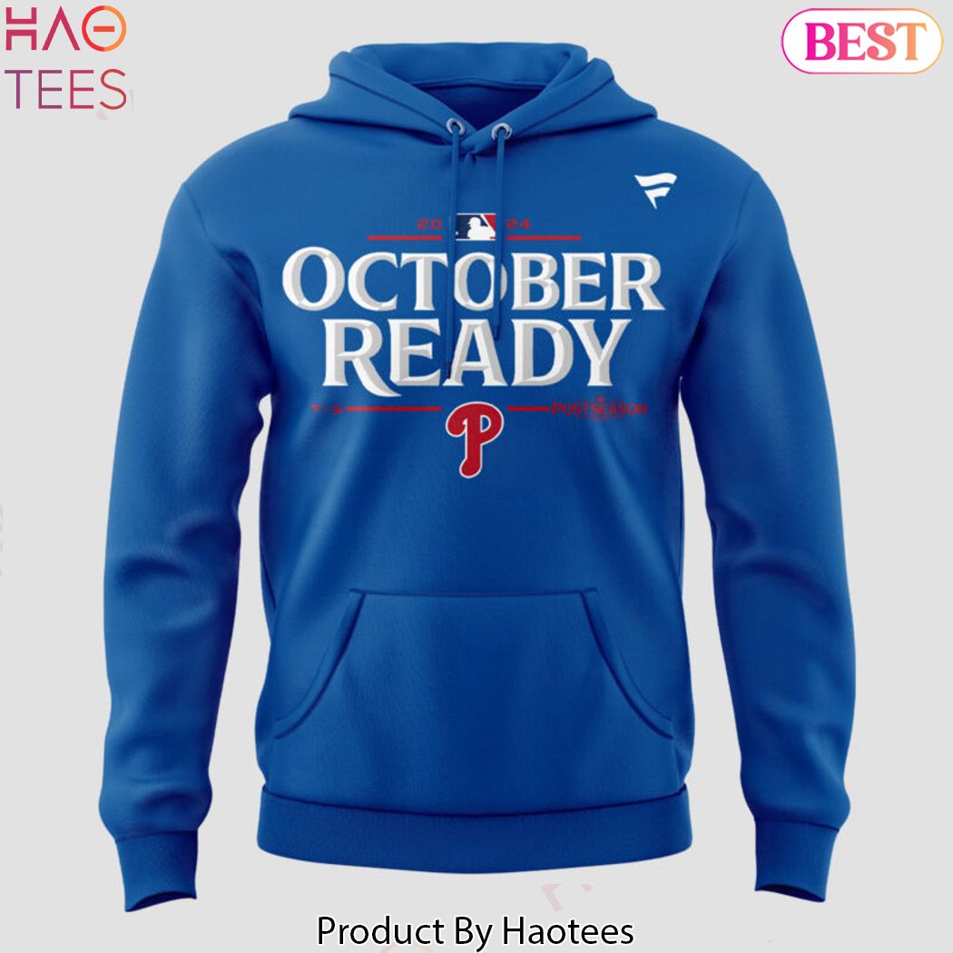 Postseason Locker Room Philadelphia Phillies Blue Design Hoodie Postseason Locker Room Philadelphia Phillies Blue Design Hoodie