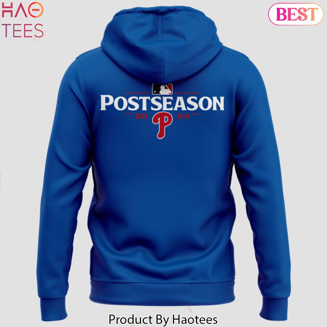 Postseason Locker Room Philadelphia Phillies Blue Design Hoodie Postseason Locker Room Philadelphia Phillies Blue Design Hoodie