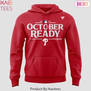 Postseason Locker Room Philadelphia Phillies Red Design Hoodie