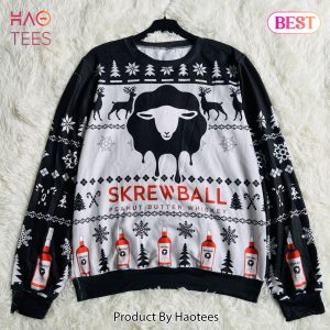 Screwball Peanut Butter Whiskey 3D Christmas Sweater