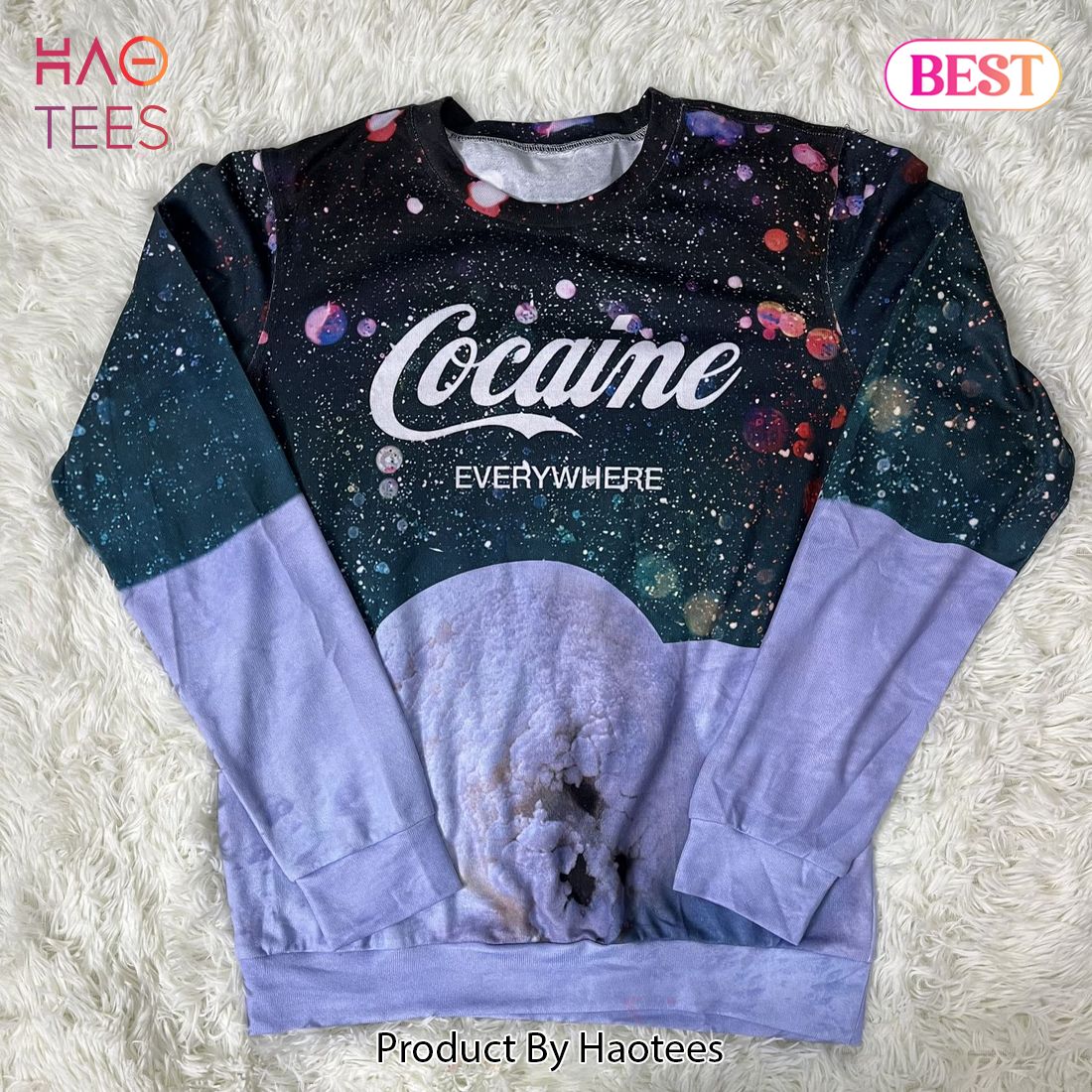 Seal Cocaine Everywhere Let It Snow Ugly Christmas Sweater, Sweatshirt Seal Cocaine Everywhere Let It Snow Ugly Christmas Sweater, Sweatshirt