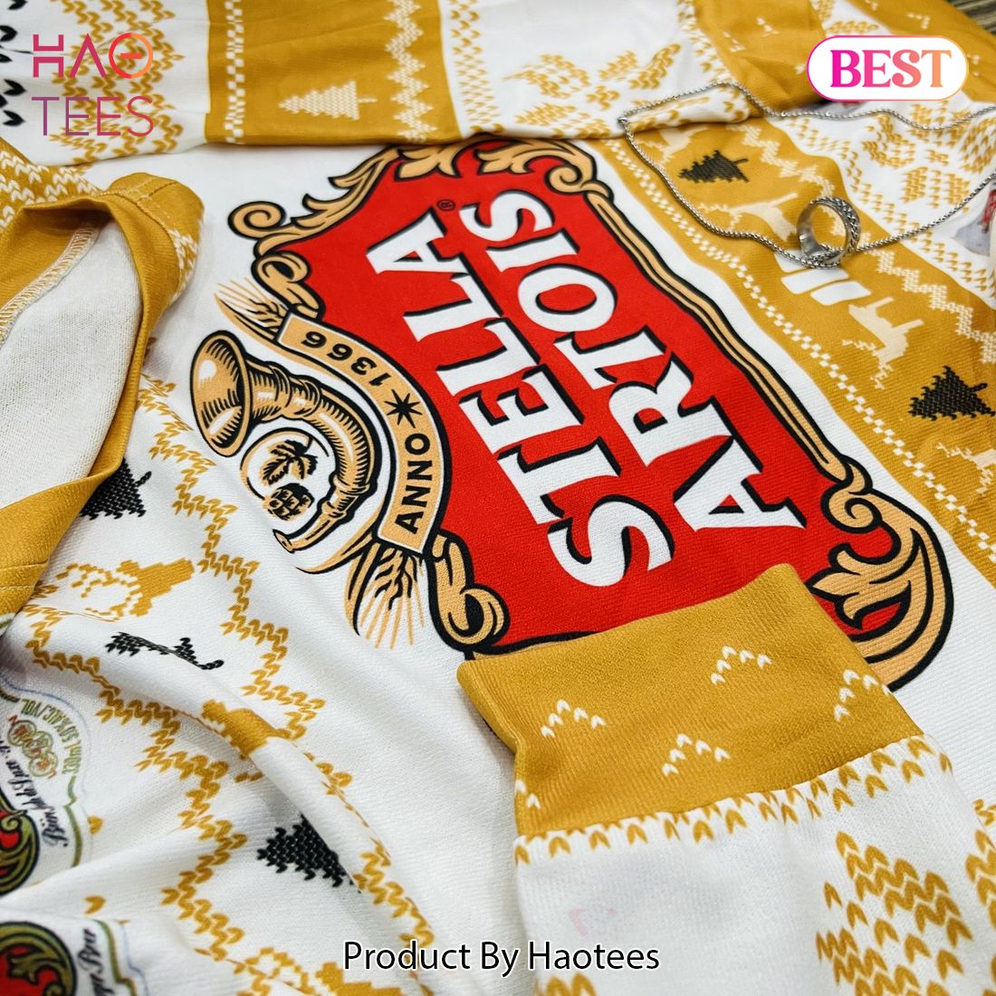 Stella Artois Beer Logo Ugly Christmas Sweater Stella Artois Beer Logo Ugly Christmas Sweater