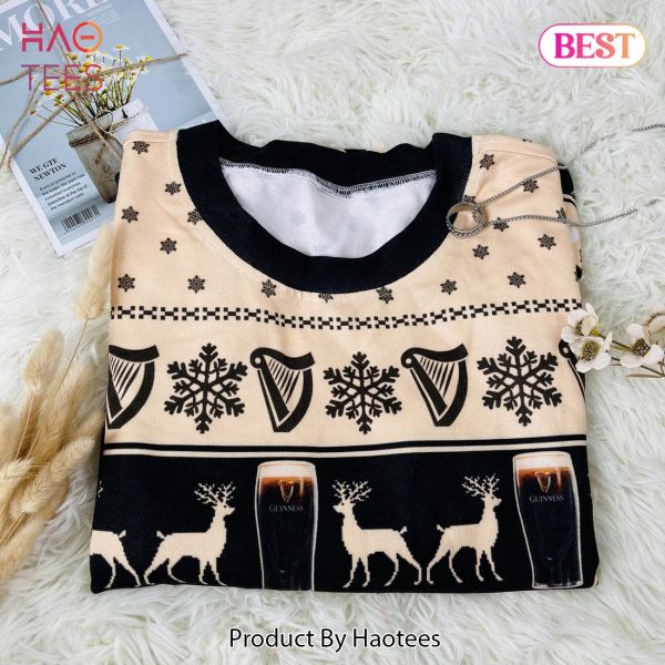 The Macallan Whisky Reindeer & Snowflake Pattern Xmas Ugly Christmas Sweater