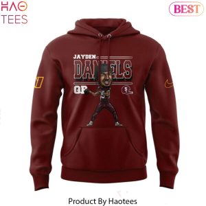 Washington Commanders Jayden Daniels Design Hoodie – Red