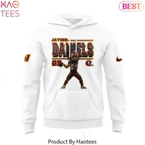 Washington Commanders Jayden Daniels Design Hoodie – White