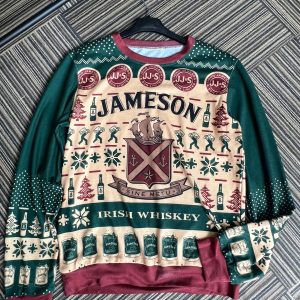 Jameson Irish Whiskey Ugly Christmas Sweater