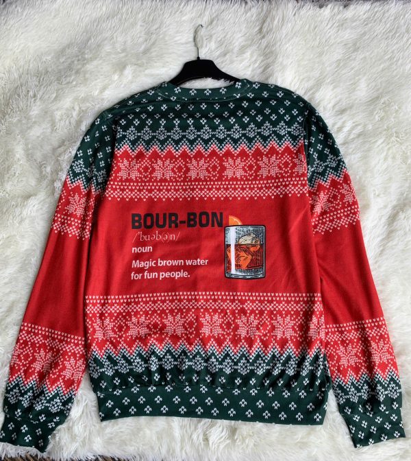 Bour Noun Magic Brown Water Ugly Christmas Sweater
