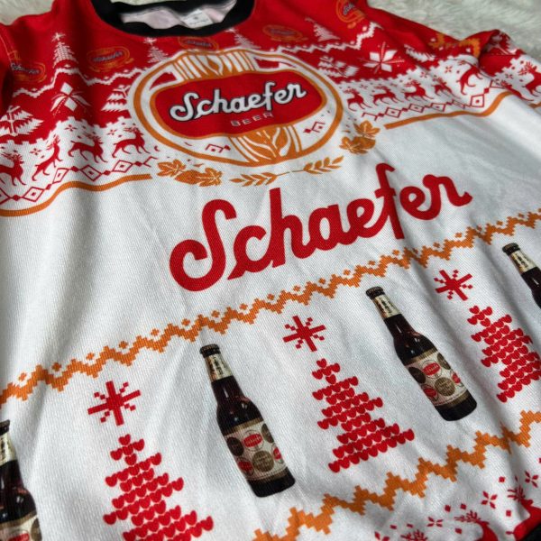 Personalized Name Schaefer Beer Christmas Gift Ugly Christmas Sweater