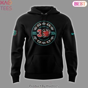 1995-2024 30 Seasons Memphis Grizzlies Black Hoodie