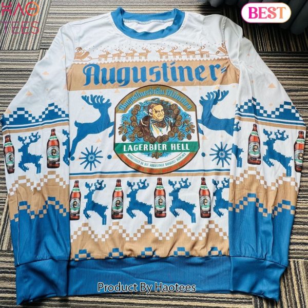 Augustiner Beer Blue Ugly Christmas Sweater