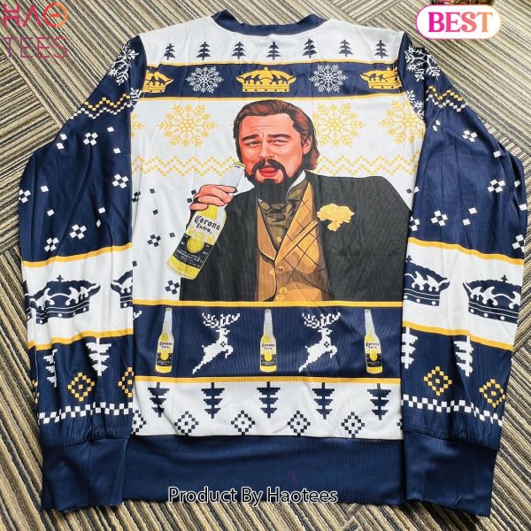 2024 Corona Extra Leonardo DiCaprio Meme Ugly Christmas Sweater