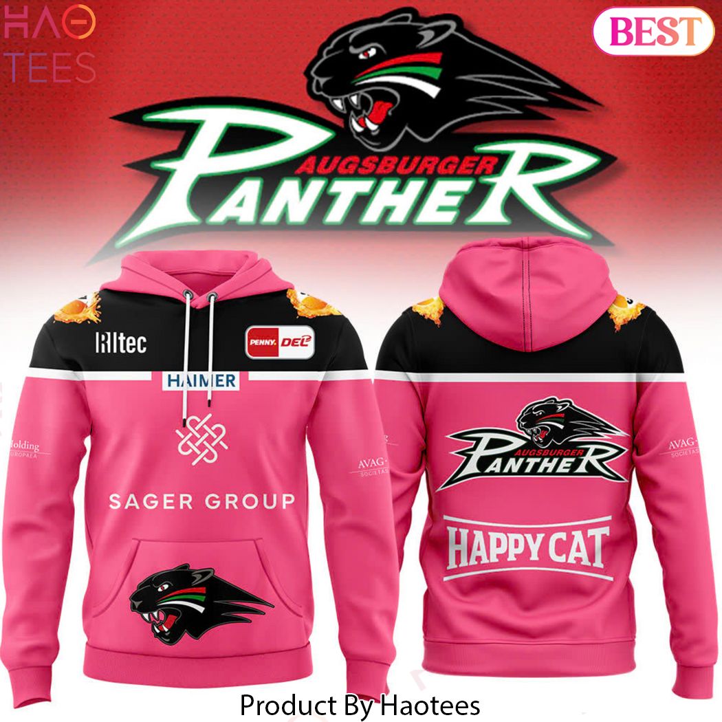 2024 Augsburger Panther Happy Cat Hoodie - Pink 2024 Augsburger Panther Happy Cat Hoodie - Pink