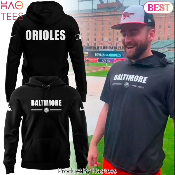 2024 Baltimore Orioles Design Full Black Hoodie