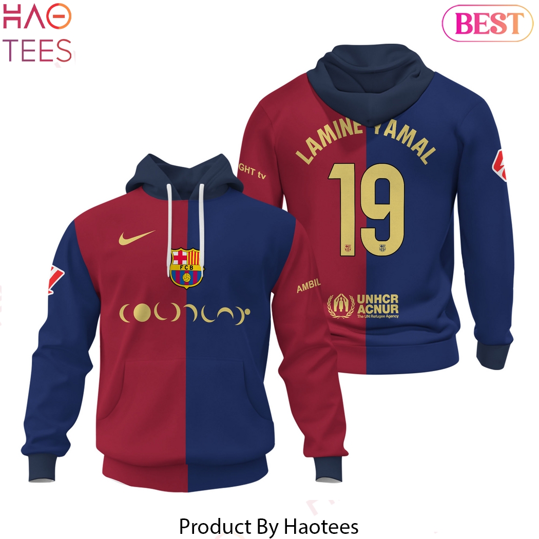 2024 Barcelona Lamine Yamal 19 Design Hoodie 2024 Barcelona Lamine Yamal 19 Design Hoodie