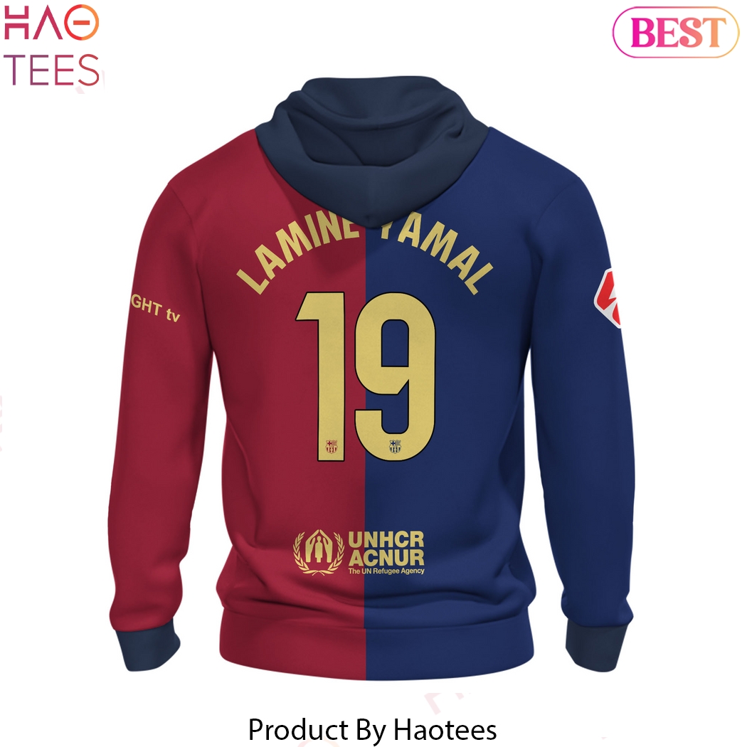 2024 Barcelona Lamine Yamal 19 Design Hoodie 2024 Barcelona Lamine Yamal 19 Design Hoodie