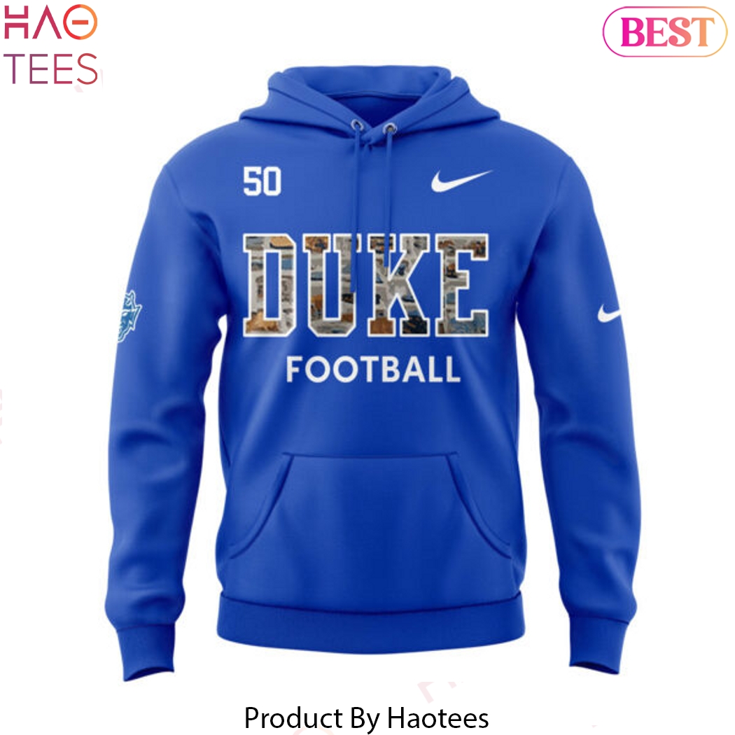 2024 Duke Blue Devils Football Hoodie - Blue 2024 Duke Blue Devils Football Hoodie - Blue