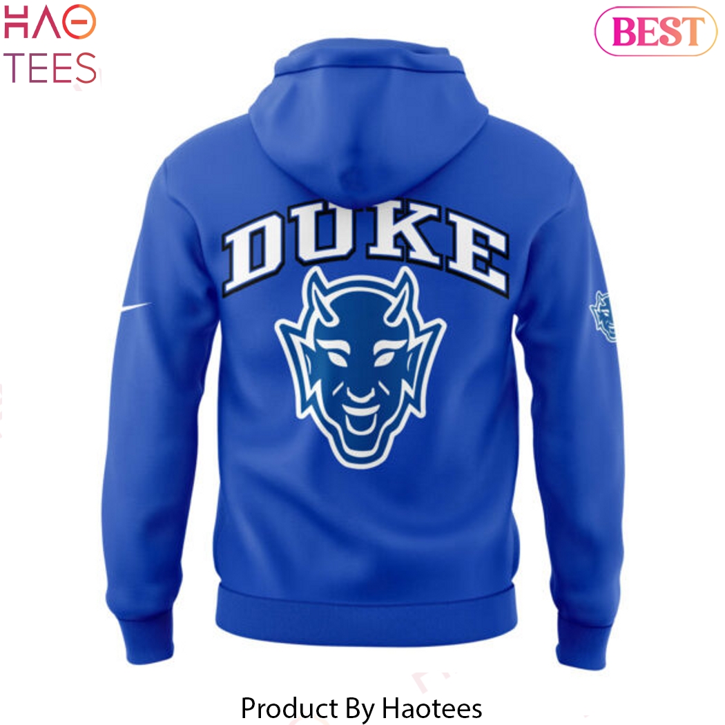 2024 Duke Blue Devils Football Hoodie - Blue 2024 Duke Blue Devils Football Hoodie - Blue