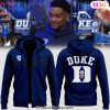 2024 Duke Blue Devils Logo Zip Hoodie – Blue