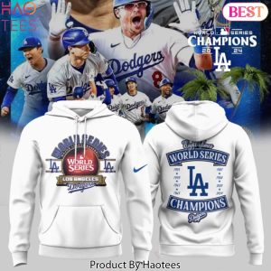 2024 Los Angeles Dodgers World Series Champions Eight Times Hoodie – White