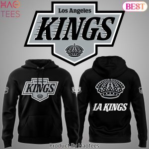 2024 Los Angeles Kings Logo Design Black Hoodie