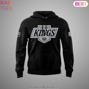 2024 Los Angeles Kings Logo Design Black Hoodie