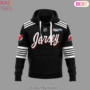 2024 New Jersey Devils Logo Design Hoodie – Black