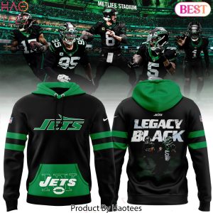 2024 New York Jets Legacy Black Design Hoodie