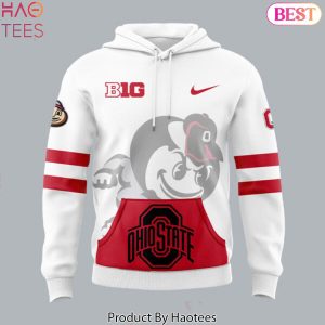 2024 Ohio State Buckeyes Gray Game Hoodie – White