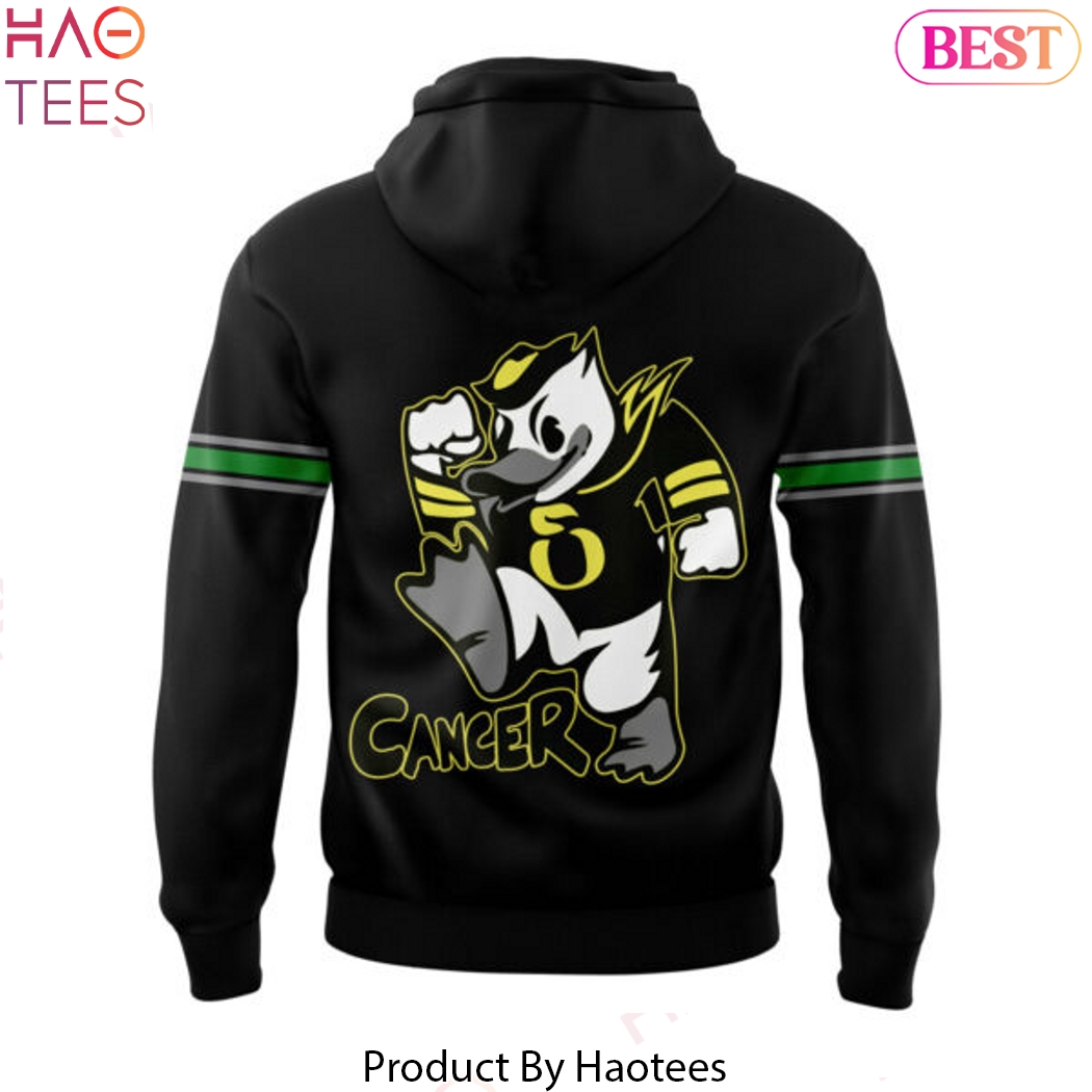 2024 Oregon Ducks Cancer Logo Black Design Hoodie 2024 Oregon Ducks Cancer Logo Black Design Hoodie