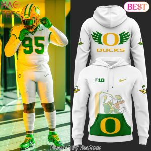 2024 Oregon Ducks Football  X Go Ducks Hoodie – White