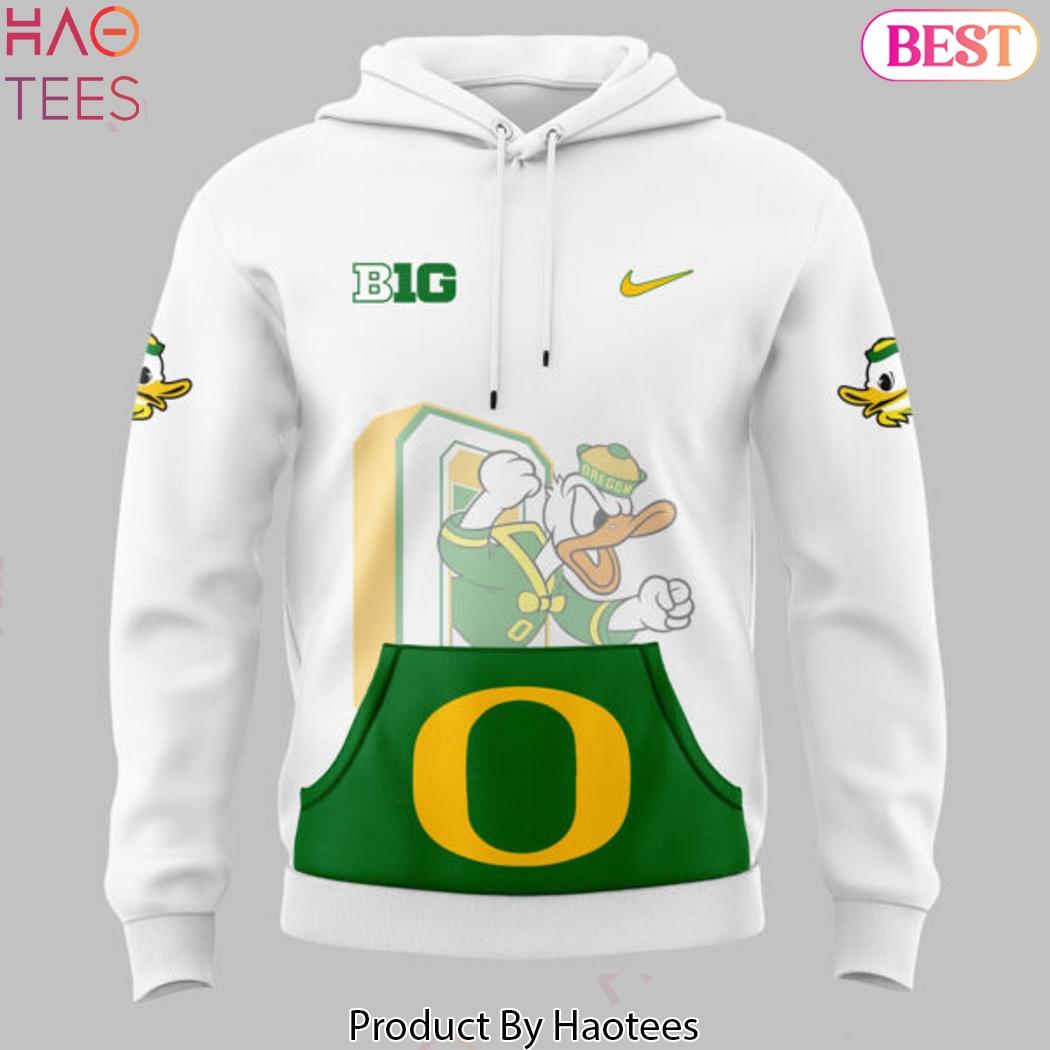 2024 Oregon Ducks Football X Go Ducks Hoodie - White 2024 Oregon Ducks Football X Go Ducks Hoodie - White