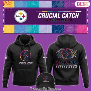 2024 Pittsburgh Steelers Crucial Catch Black Hoodie
