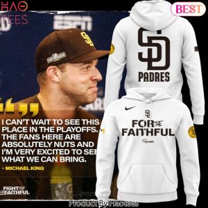 2024 San Diego Padres Fight For The Faithful Hoodie – White