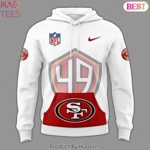 2024 San Francisco 49ers Logo Design White Hoodie