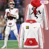 2024 San Francisco 49ers Throwback Design Hoodie – White