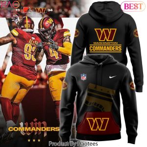 2024 Washington Commanders Alternmate Helmet Pullover Logo Hoodie – Black