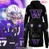 2024 Washington Huskies Design Hoodie – Black