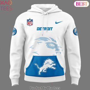 2025 Detroit Lions Logo Design Hoodie – White