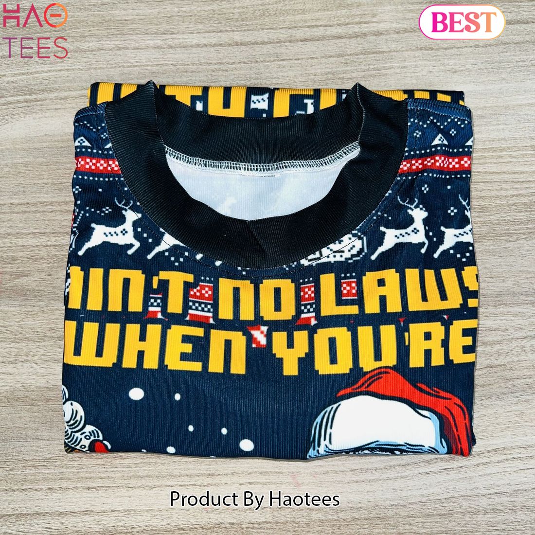 2024 Aint No Laws When You_re Drinking With Claus Ugly Christmas Sweater 2024 Aint No Laws When You_re Drinking With Claus Ugly Christmas Sweater