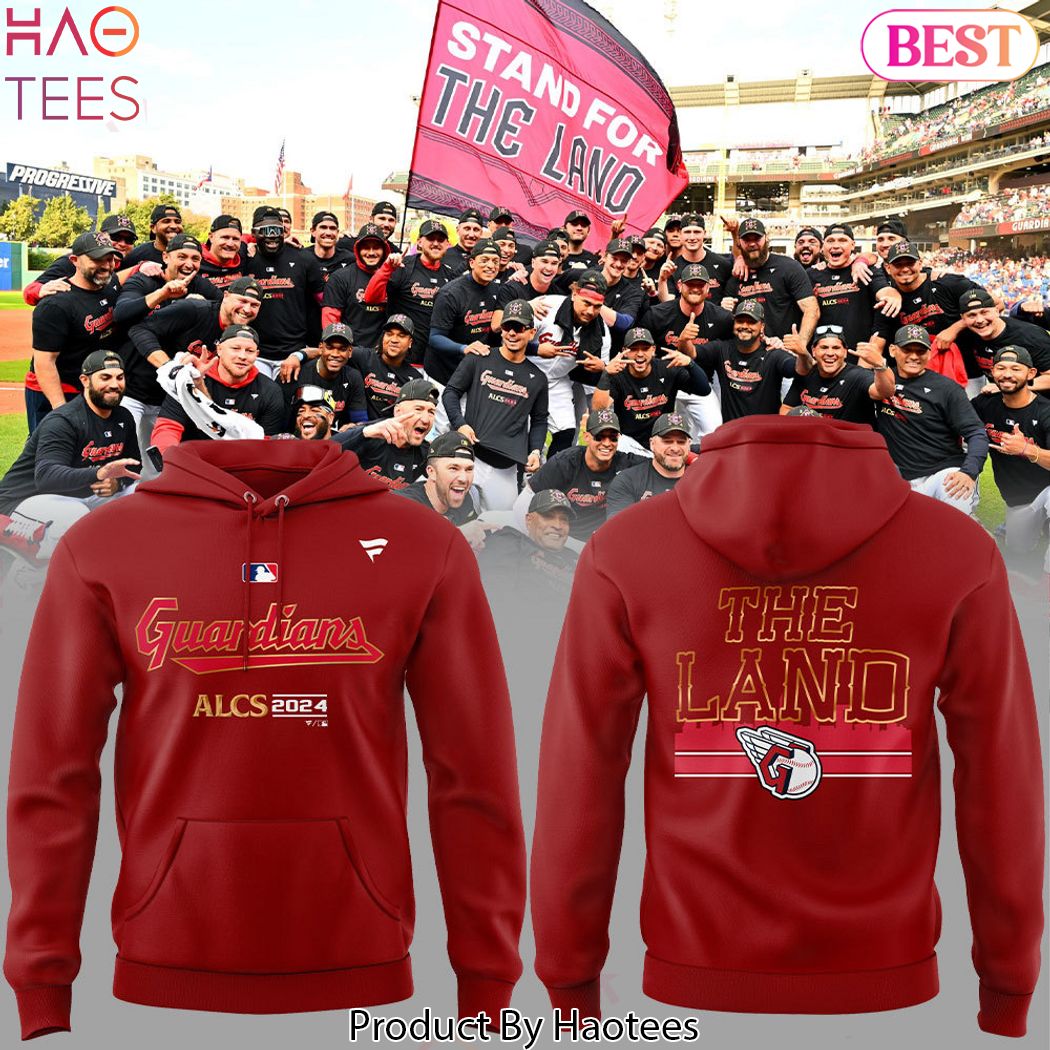 ALCS 2024 Cleveland Guardians - The Land Design Hoodie - Red ALCS 2024 Cleveland Guardians - The Land Design Hoodie - Red